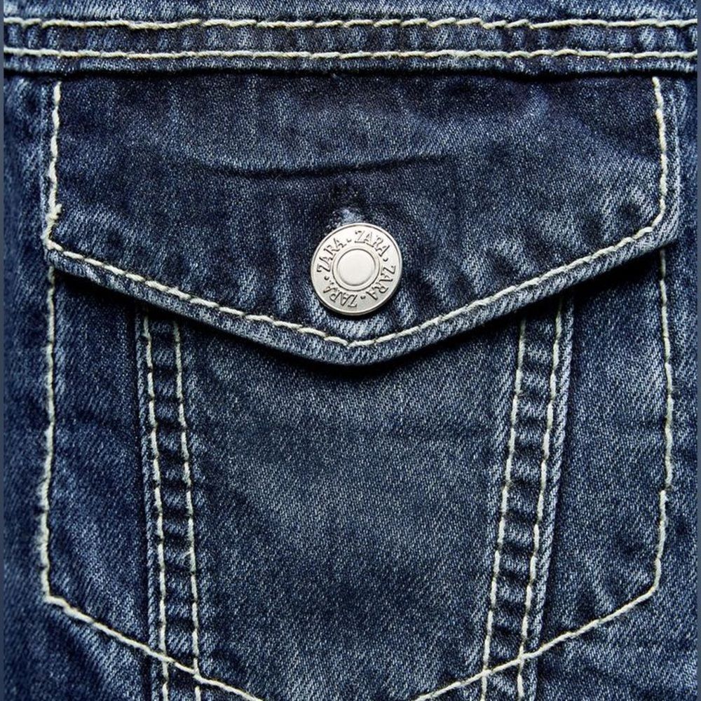 ZARA TRF DENIM JUMPSUIT DRESS - Picture 10 of 11